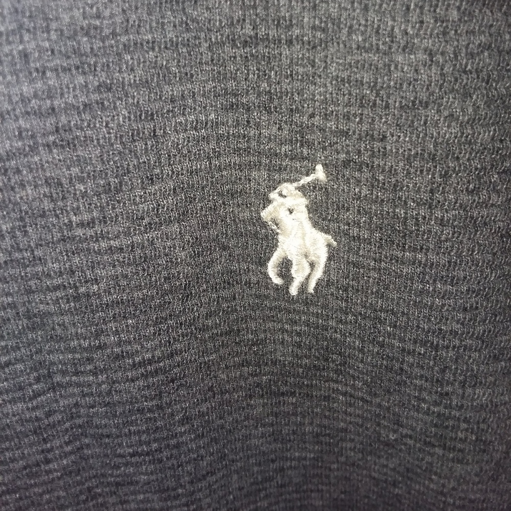 Polo by Ralph Lauren Gray Thermal T-shirt Sz Large - Picture 3 of 5
